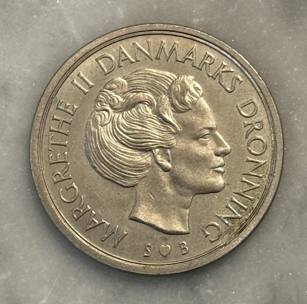 1976 Denmark 5 Kroner - XF - Extremely Fine