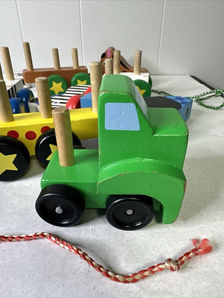 Melissa And Doug Pull Along Zoo Animals Toy