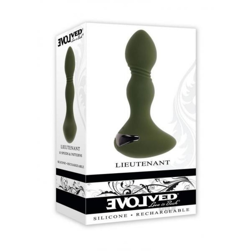 Evolved Lieutenant Rechargeable Vibrating Anal Butt Plug Stimulator Vibrator