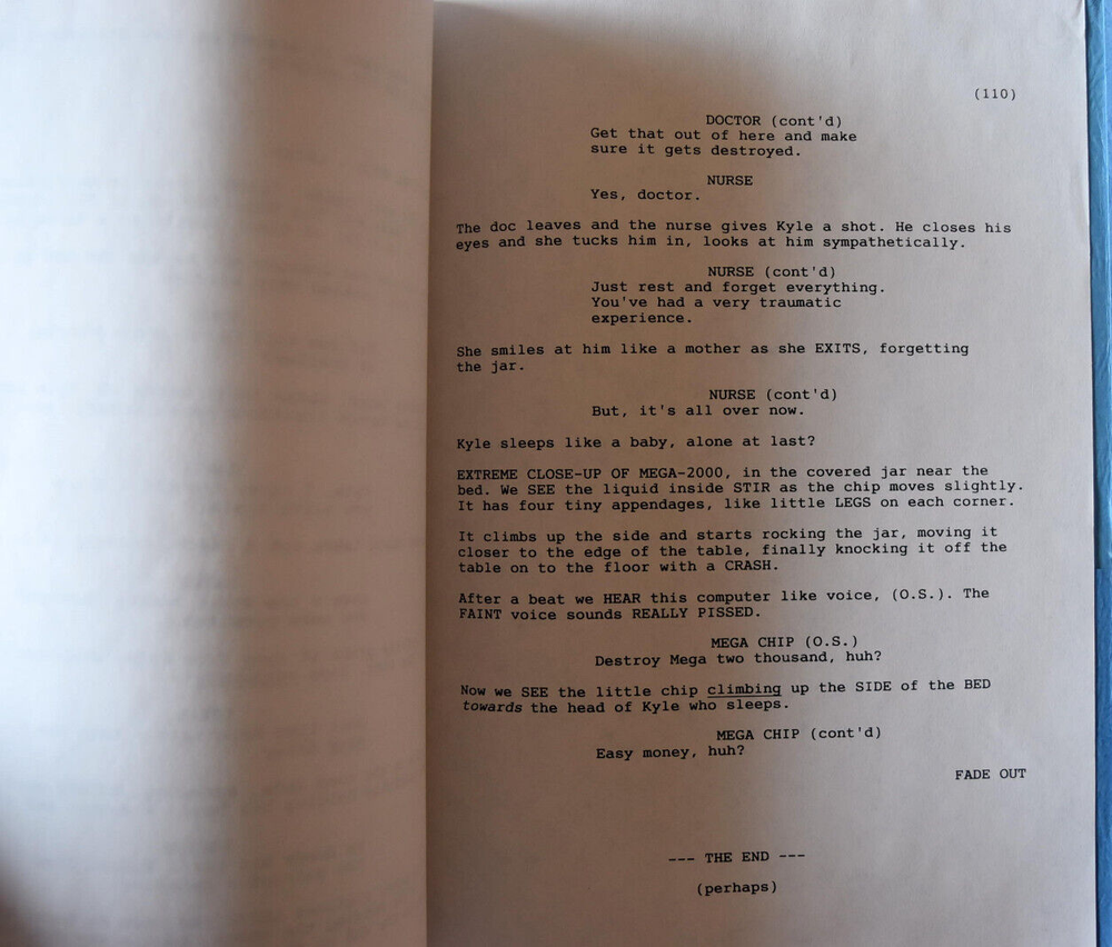 The Armageddon Chip Original Screenplay Script Irwin Cohan