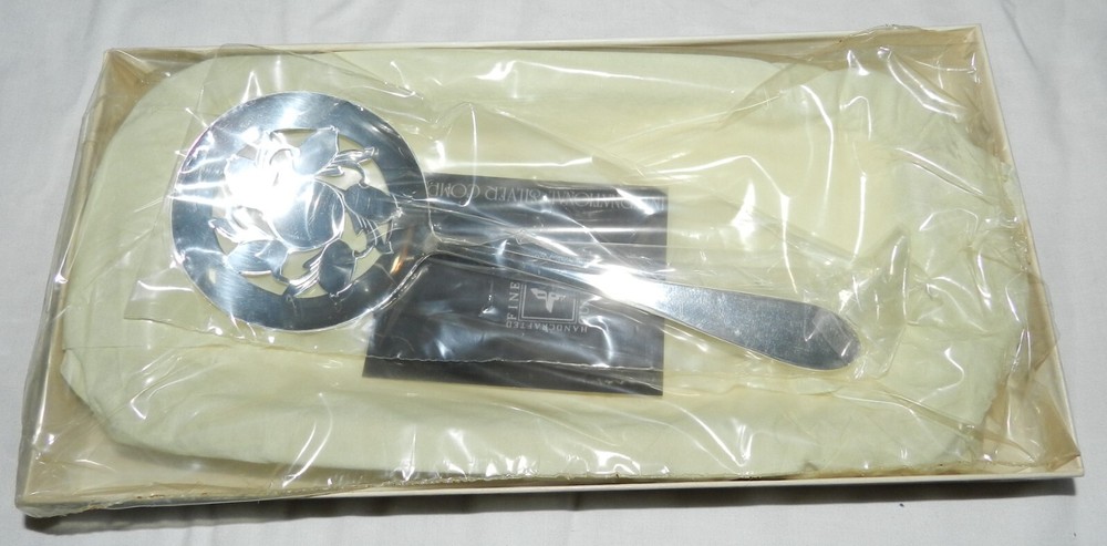 New in Box International Silver Company Tray with Serving Spoon