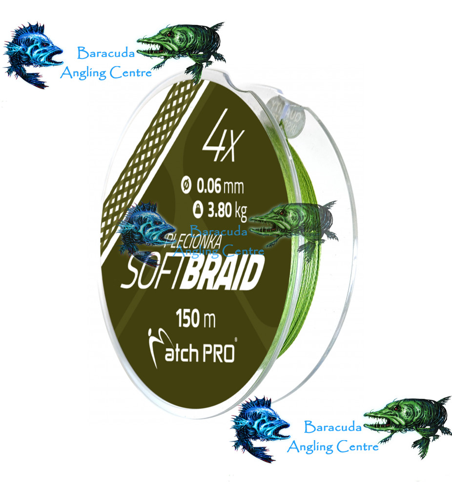 MatchPro 4x Softbraid Fishing Braid 150m