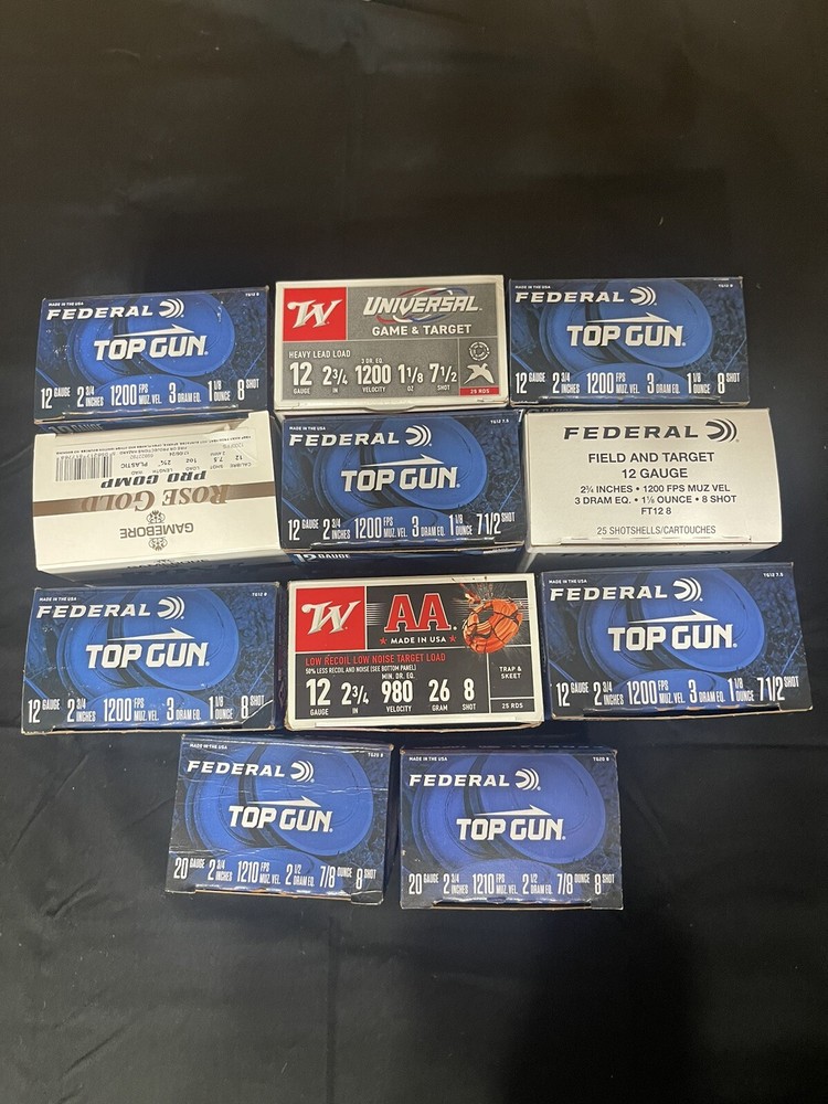 11 Empty Vintage Shotgun Shell Boxes