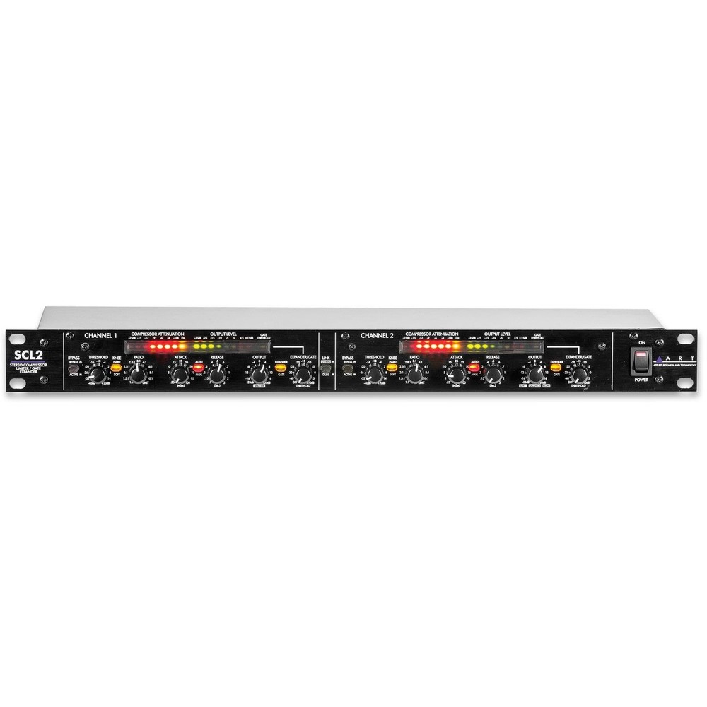 ART SCL2 Dual /Stereo Compressor / Limiter /Expander / Gate SCL-2 2-Channel Rack