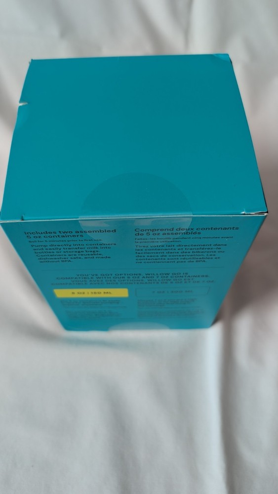 Willow Go 2 Splashguard Containers 5oz 150ml NEW