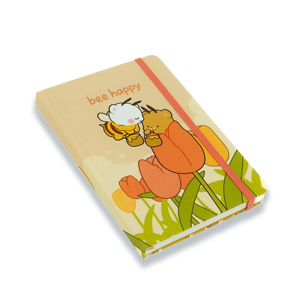 Milk Mocha Bear Bee Happy Dot Grid Notebook