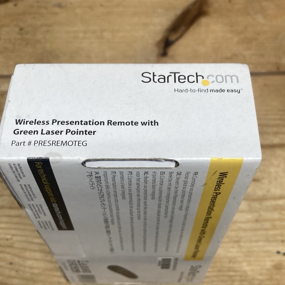 StarTech Wireless Presentation Remote with Green Laser Pointer NEW SEALED IN BOX
