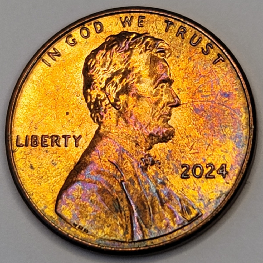 2024 Lincoln Shield Cent - Naturally Toned