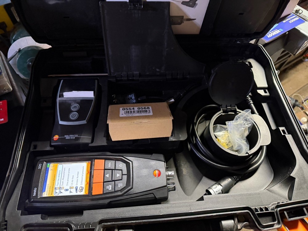TESTO 320 FLUE GAS ANALYZER KIT COMPLETE WITH PRINTER
