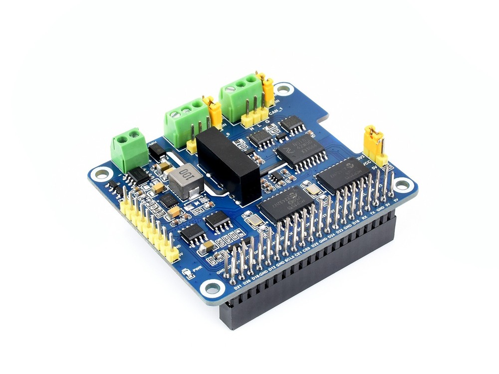 Waveshare 2-Channel Isolated CAN Bus Expansion HAT For Raspberry Pi Dual Chips