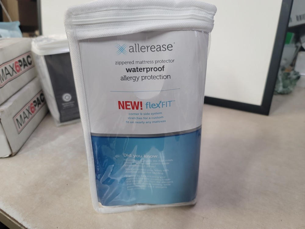 SEALED ALLEREASE ZIPPERED MATTRESS PROTECTOR, KING SIZE WaterProof