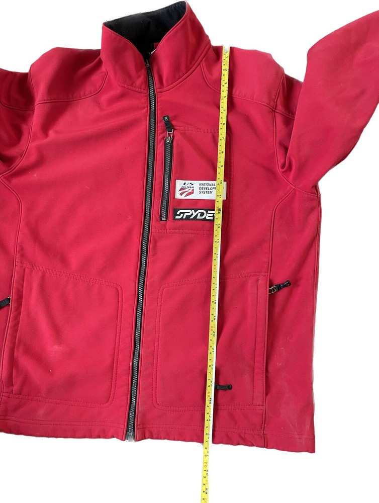 Spyder US Ski Team National Development System Mens Medium Red Softshell Jacket