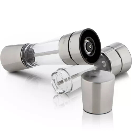 Stainless steel Salt and Pepper grinder set