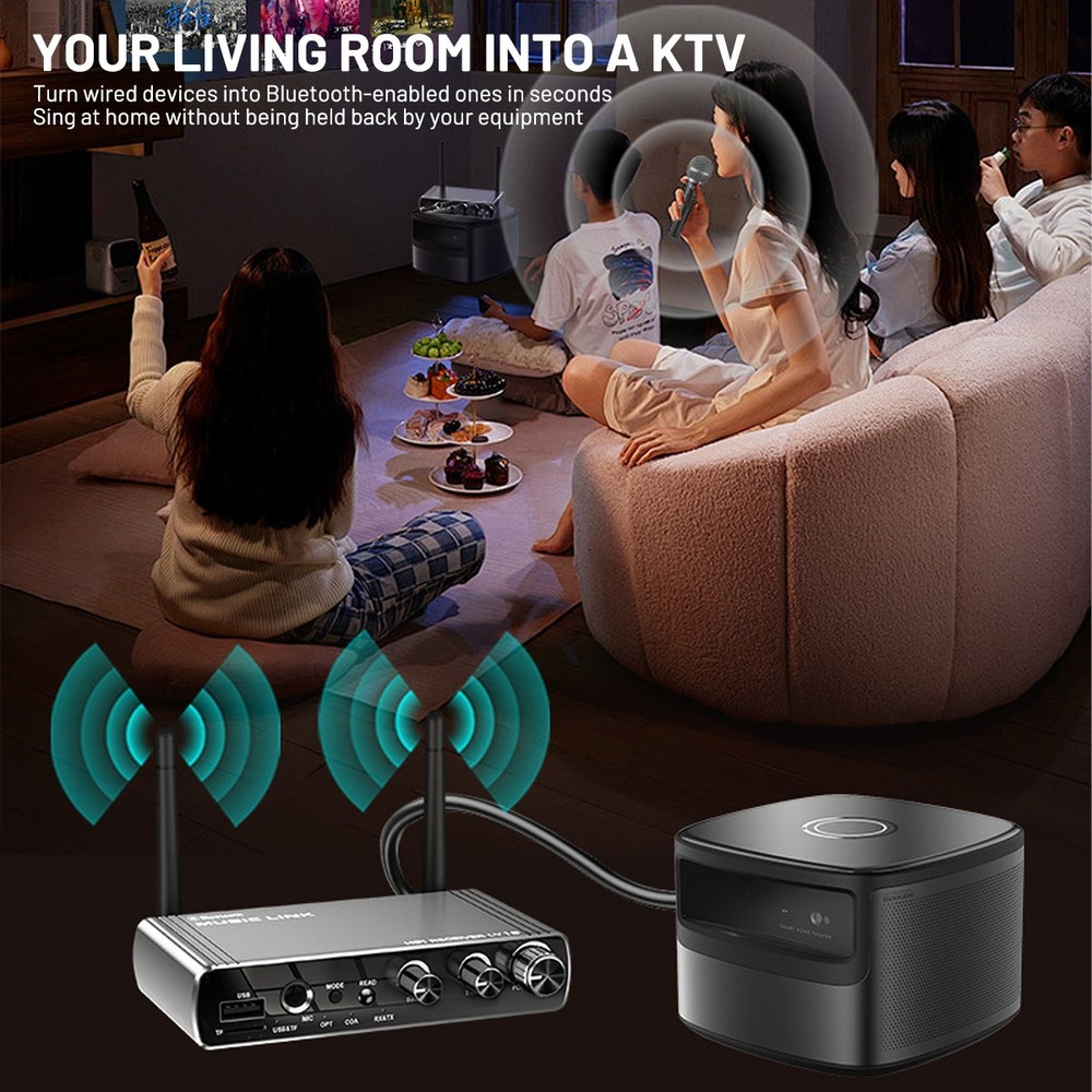 Bluetooth 5.4 Audio Receiver for Home Stereo, Wireless Adapter with Optical/USB