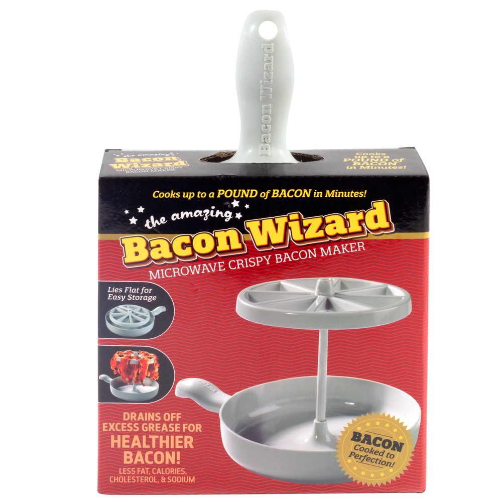 Bacon Wizard Microwave Crispy Bacon Maker - Crispier, Healthier