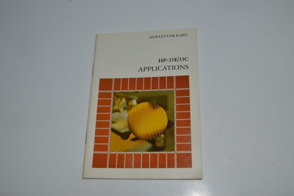 *CF* Hewlett Packard HP-33E/33C Applications 1979 (YBC16)