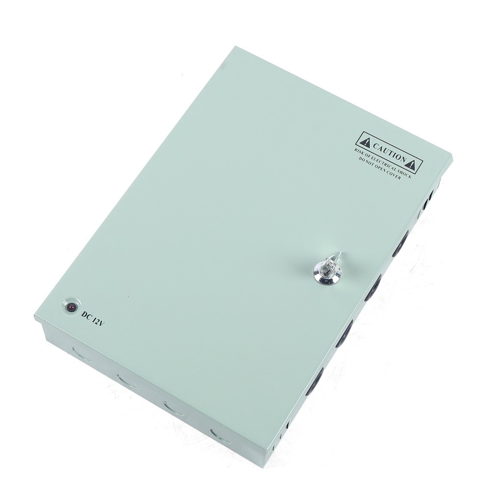 12VDC 18CH 30A Security Camera Power Supply Box Distribution for CCTV DVR System