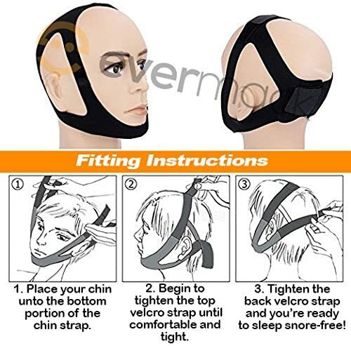 ANTI-SNORE Chin Strap Fully Adjustable Durable Quality Stitching COMFORTABLE