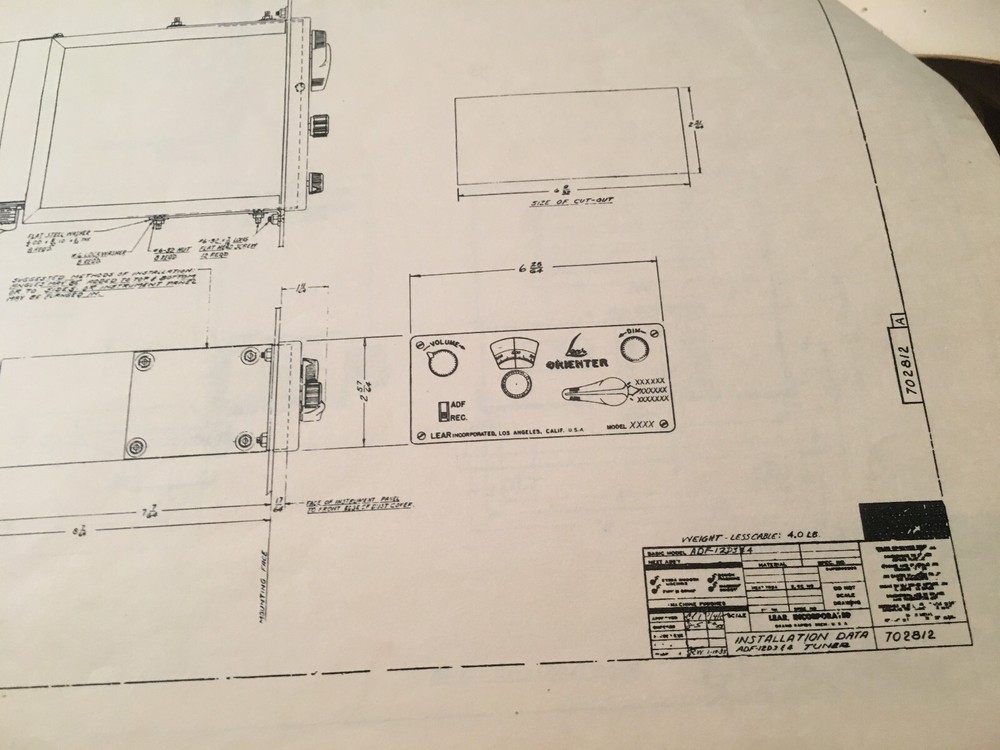 Lear ADF-12D3 and ADF-12D4 Installation Manual
