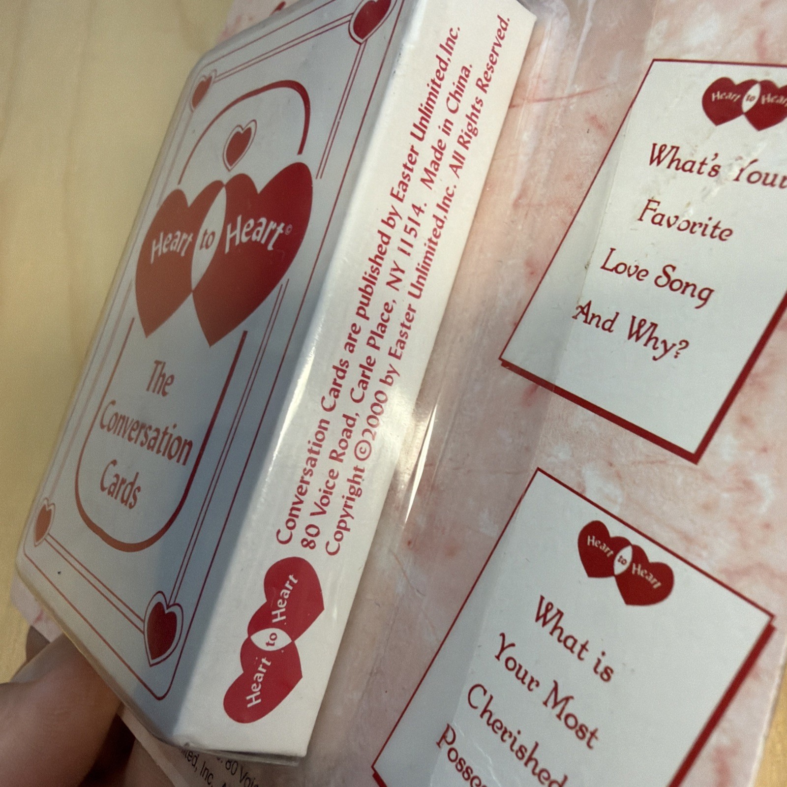 Vintage 2000 Heart To Heart Conversation Card Game Teen to Adult GAME SEALED NEW