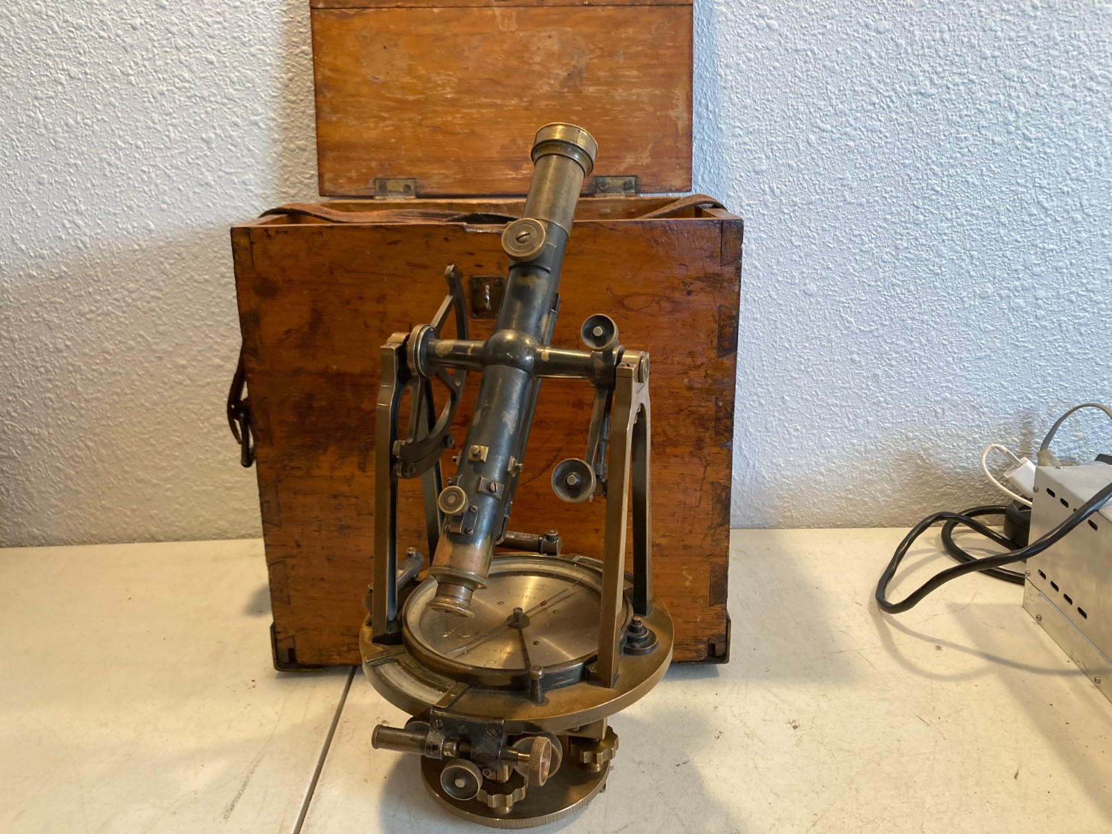 1906 KEUFFEL & ESSER SURVEYOR TRANSIT THEODOLITE ORIGINAL BOX