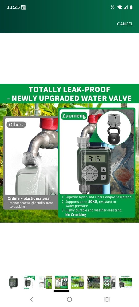 Sprinkler Timer for Solar Garden Hose – Programmable Leak-Proof Irrigation Water