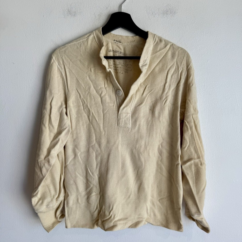 WWII US Army Thermal Undershirt Flannel Good Condition