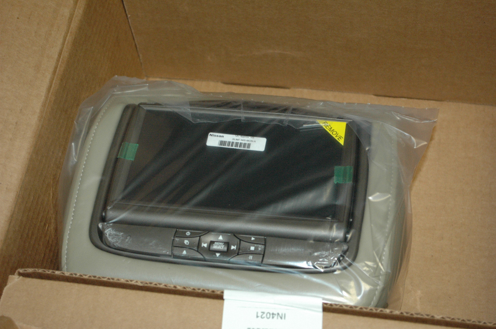 Authentic Nissan Headrest DVD Beige leather Murano 999U8-CV001 2009-2015