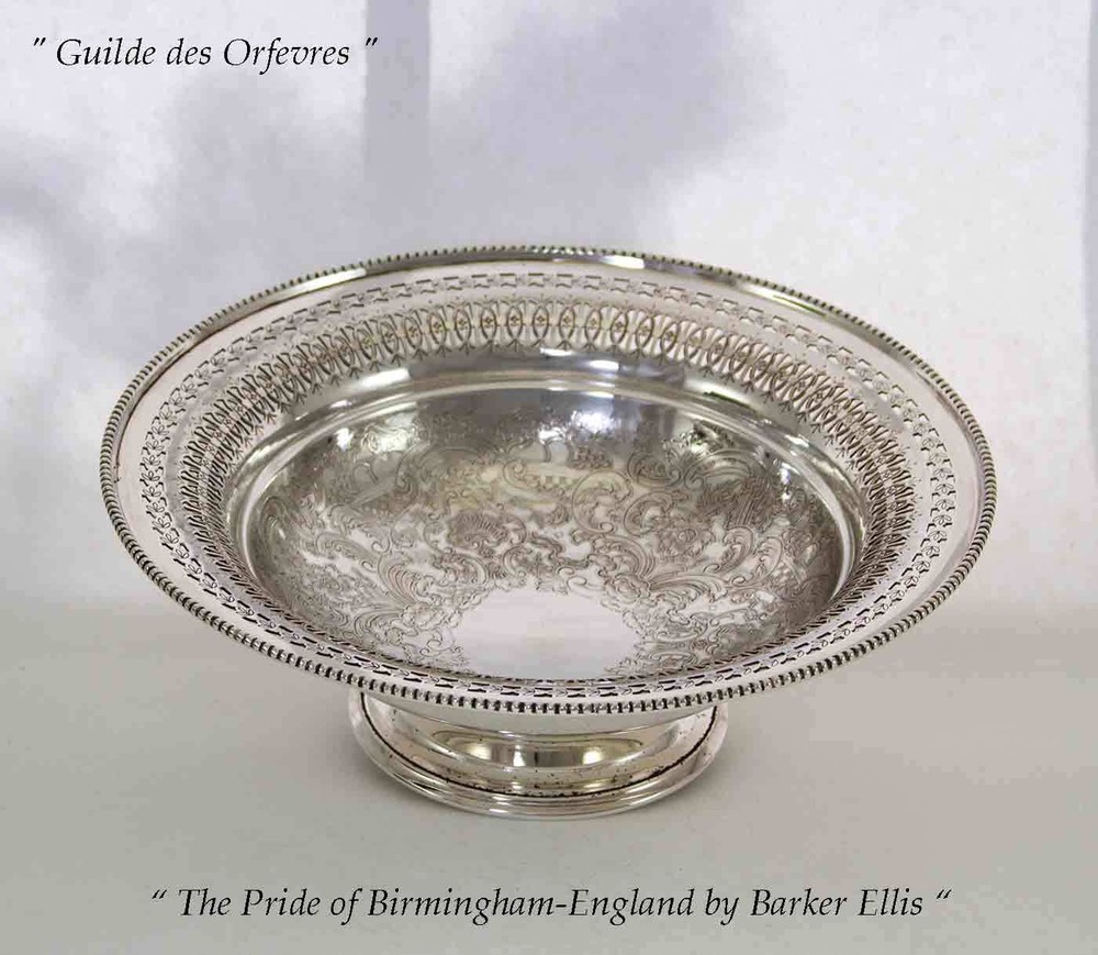 Fruit Bowl, Pierced Border, Embossed