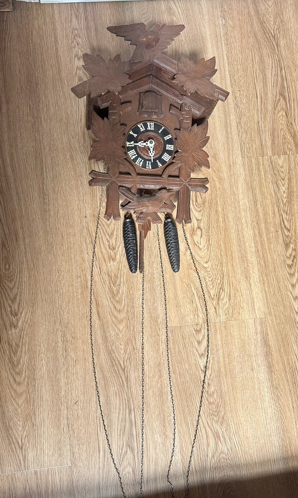 Vintage Bavarian Clockworks Cuckoo Clock Untested