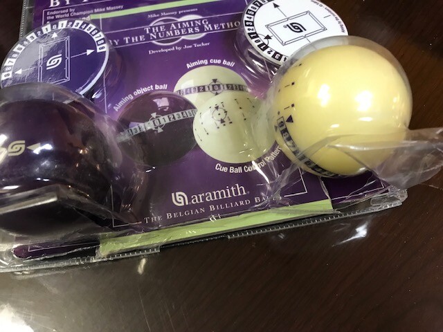 Aramith Aiming by the Numbers Learning Method in a blister