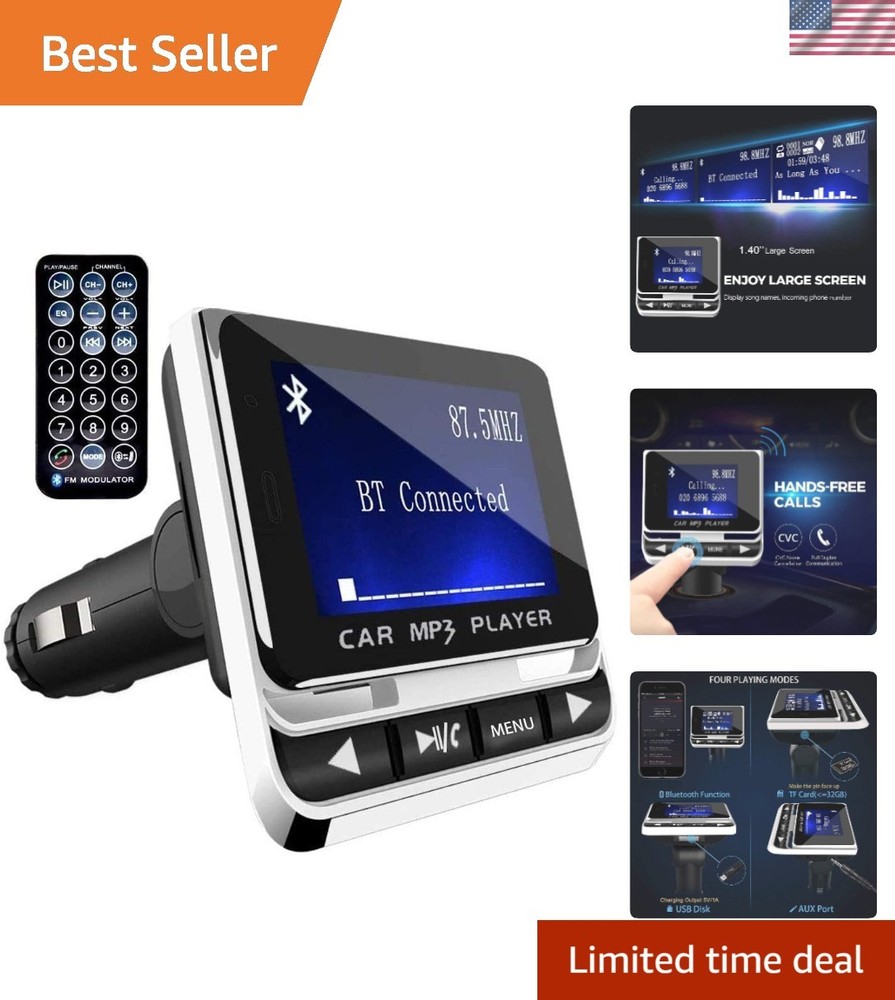 Siri & Google Assistant Enabled FM Transmitter: Handsfree Audio for Your Car