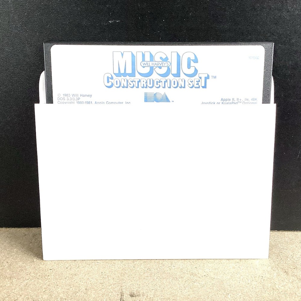 Apple II Will Harvey’s Music Construction Set Software Floppy Disk