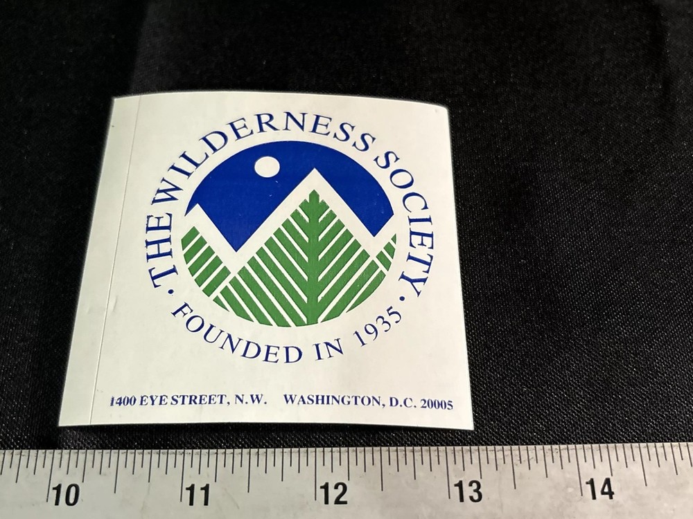 Wilderness Society circular sticker