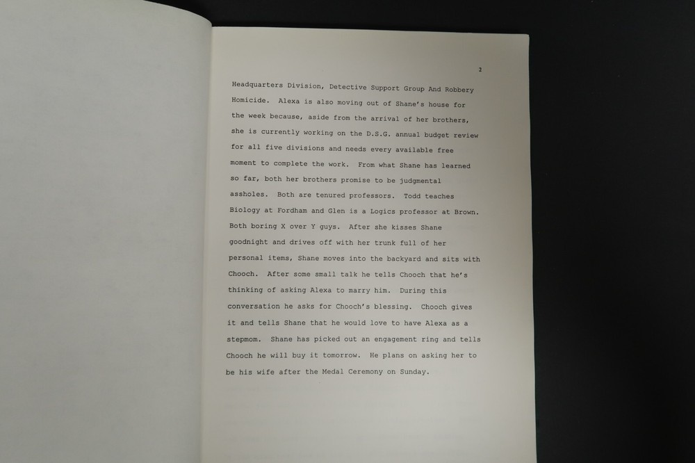 Stephen J. Cannell The Viking Funeral Original Book Script Studios Collection