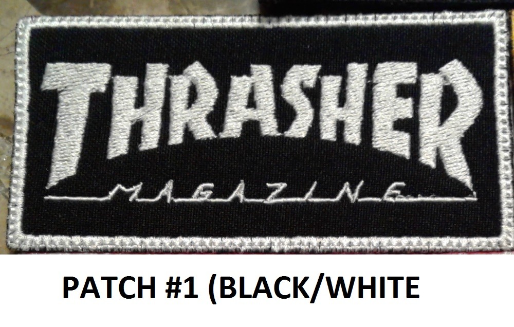 THRASHER Embroidered Patch Iron Sew , FAST SHIP.