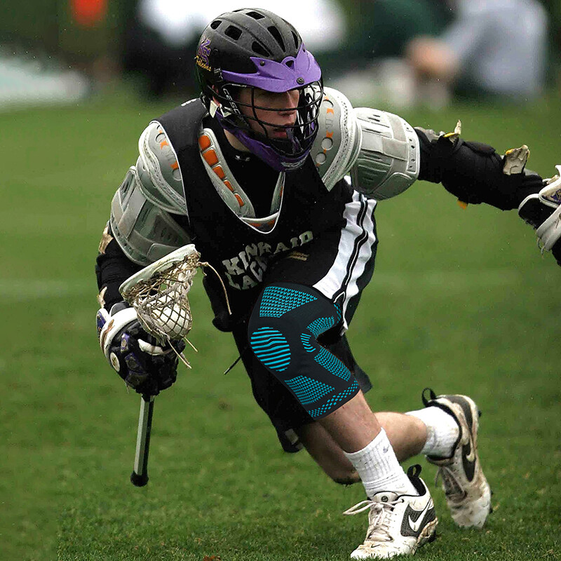 Silicone Knee Sleeve Compression Brace Support Gym Joint Pain Arthritis Relief