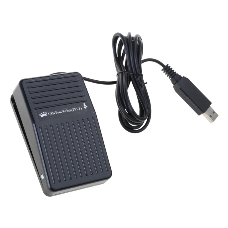 Ergonomic USB Foot Pedal Treadle with Customizable Functions for PC Users