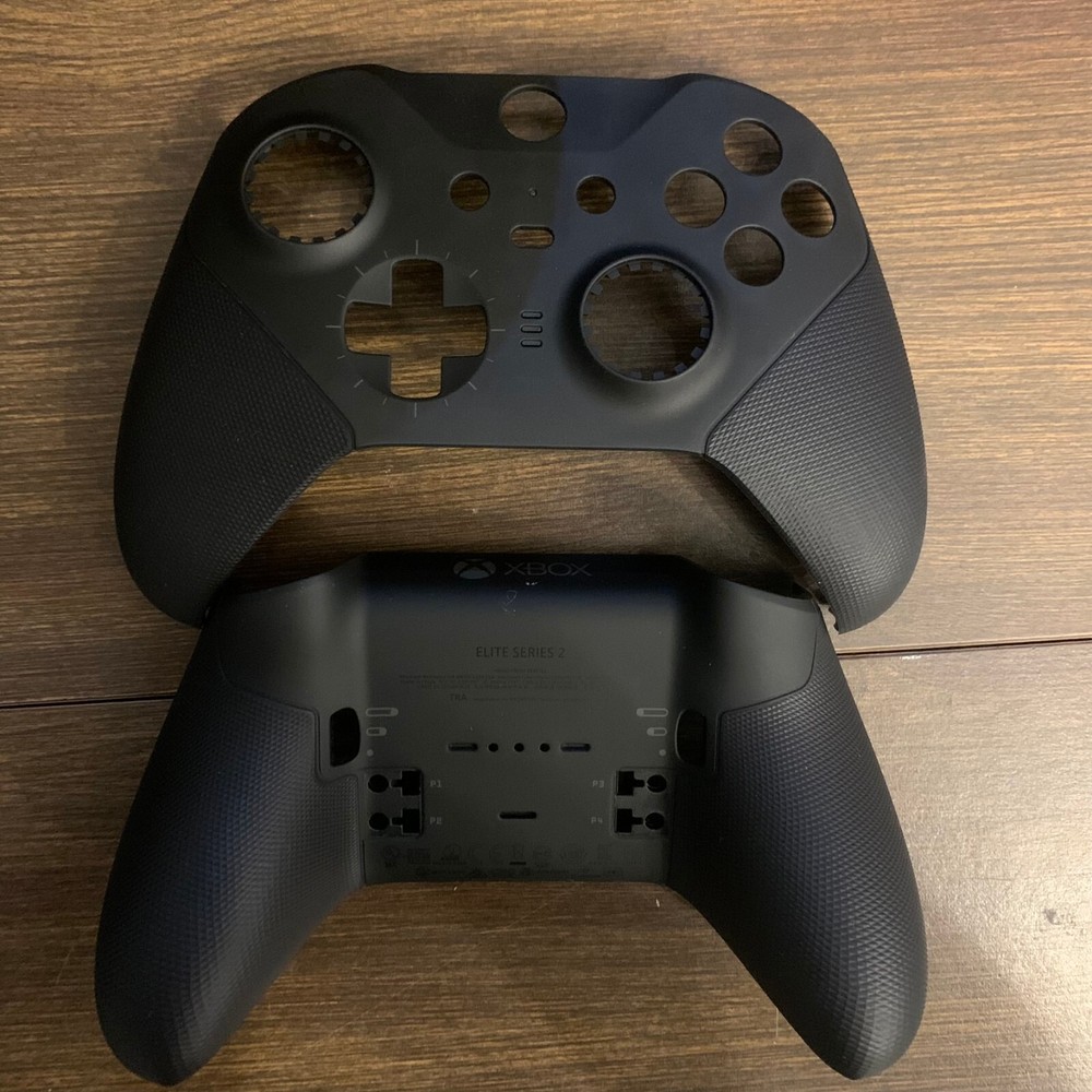 Microsoft Xbox Elite Series 2 Black Controller New Front Faceplate & Back Shell