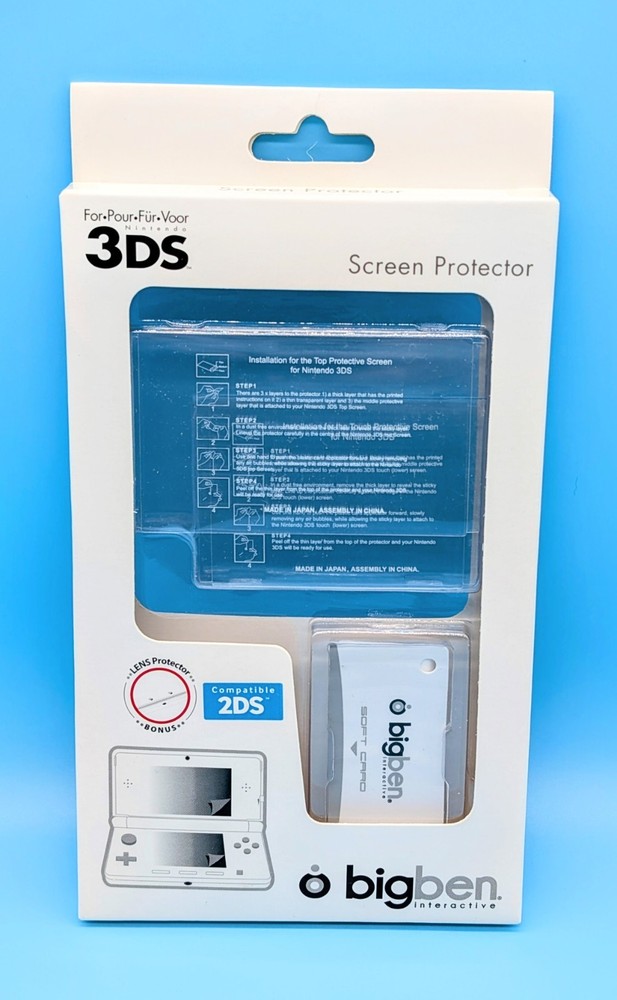 🔥 NEW Nintendo 3DS Screen Protector + LENS Protector - 2DS Compatible 🔥