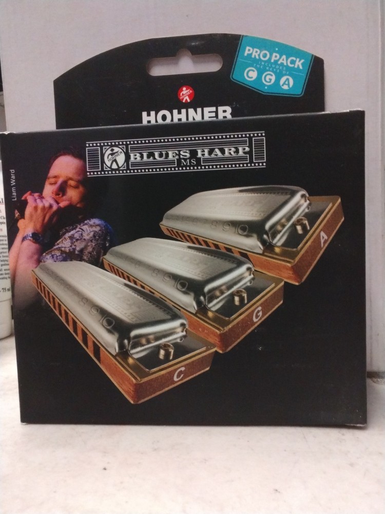 Hohner Blues Harp Harmonica Pro Pack (C/G/A Major)