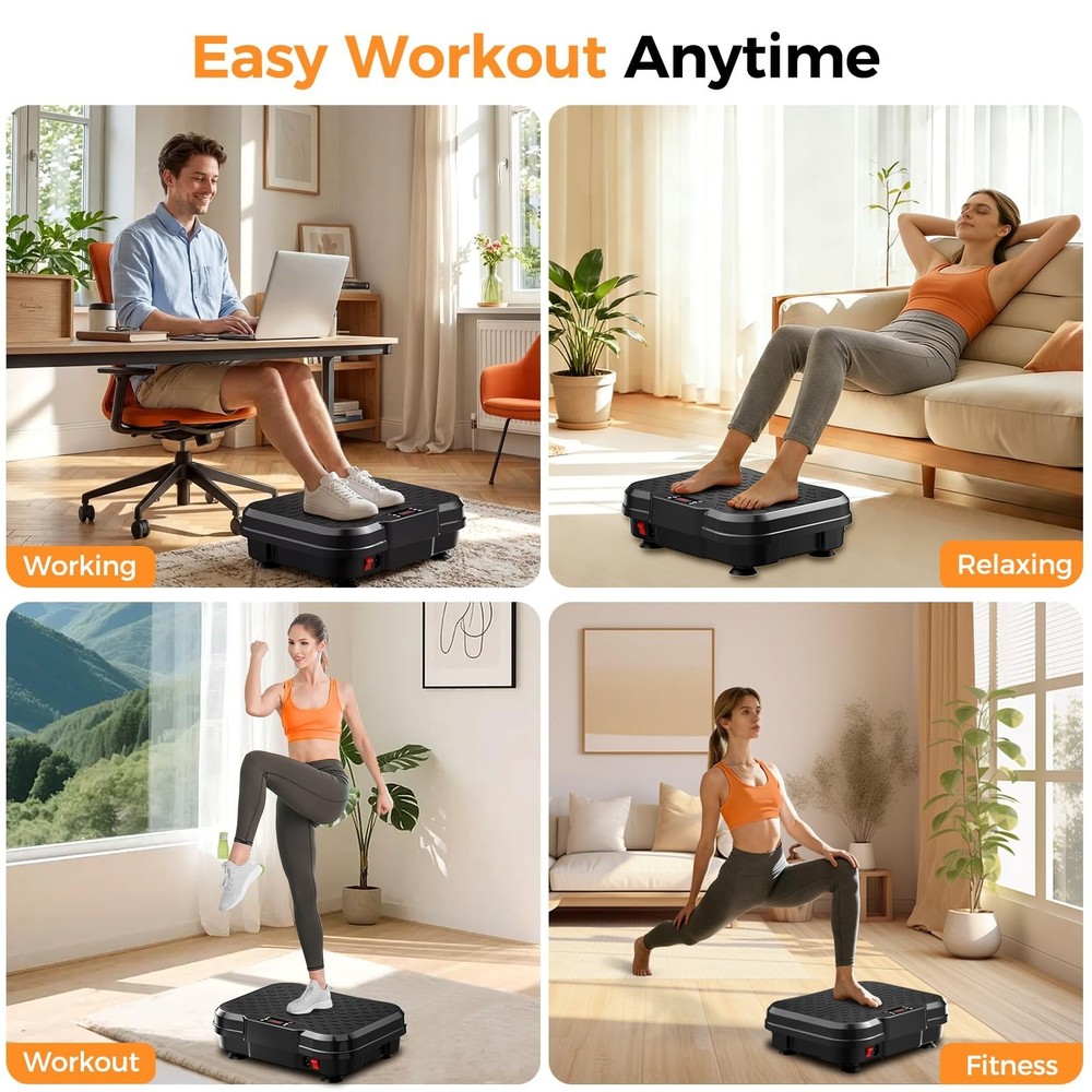 Vibration Plate Exercise Machine for Lymphatic Drainage, Vibration Platform f...