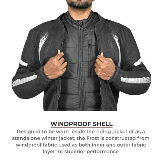 FROST - MOTORCYCLE WARM JACKET BLACK