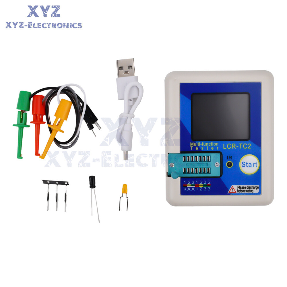 LCR-TC2 Transistor Tester High-precision Upgraded Version V3.1E with Cable Kit