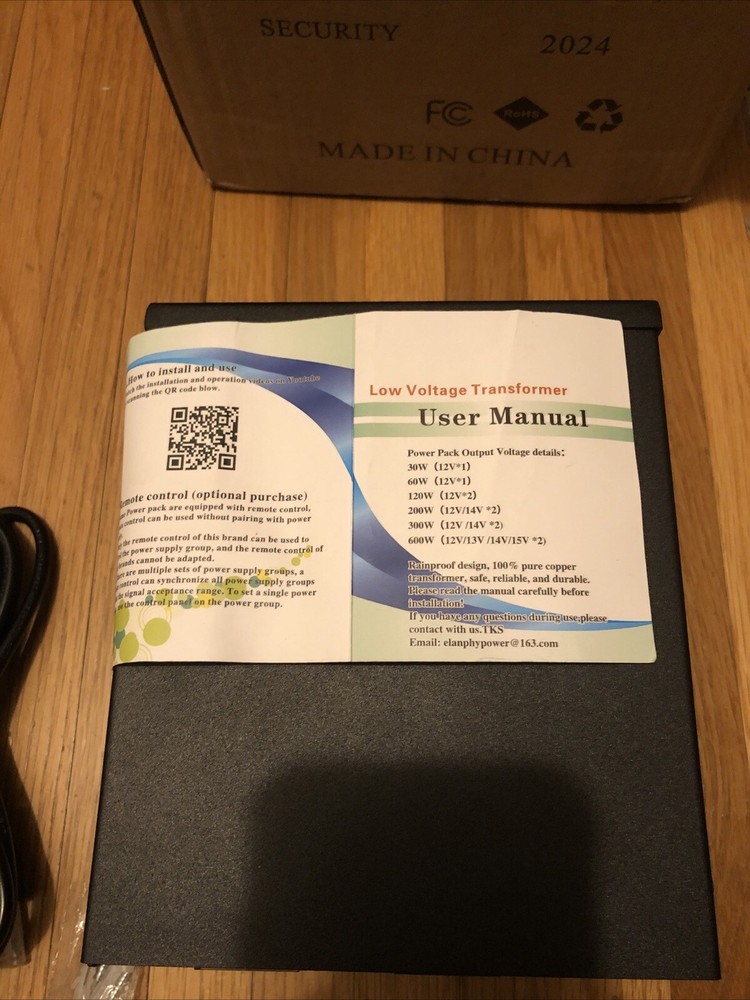 Anytiti 200W Low Voltage Landscape Transformer Low Voltage Timer Remote 120v