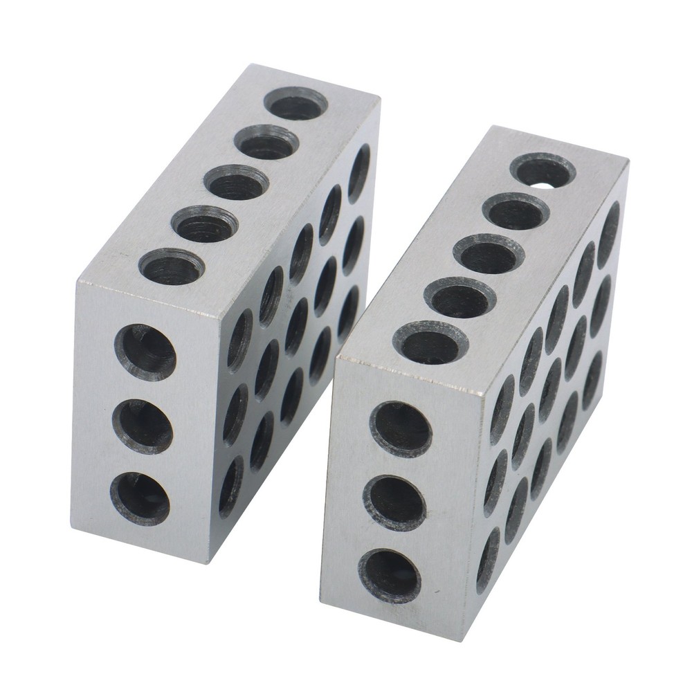 1/8" Thin Parallel Set with 1 Matched Pair 1-2-3 Blocks, 23 Holes Each