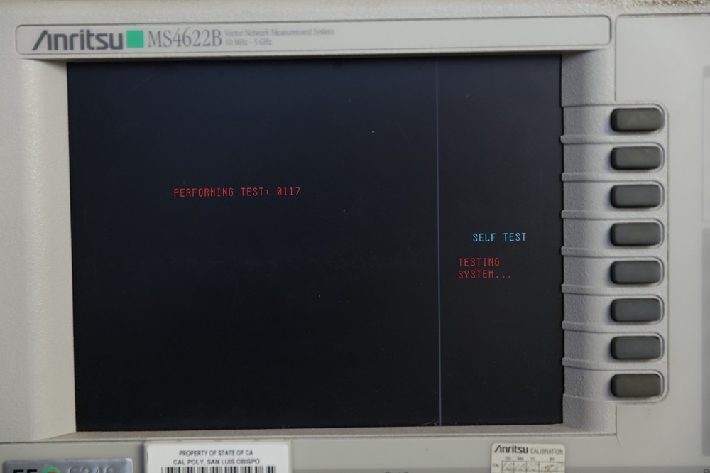 Anritsu MS4622B Network Analyzer Opt 2, 3A, 4, 8, 13 Passes Self Test As Is