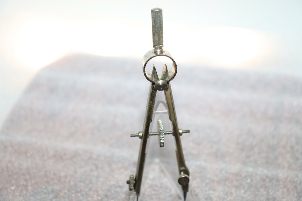 Dietzgen 3 1/2" Drafting Compass Made In Germany 1 5/8" span