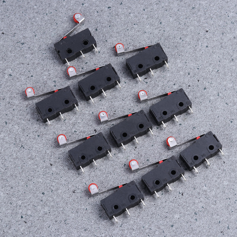 10PCS Mini Micro Limit Switch Roller Lever Arm SPDT Snap Action Switch New