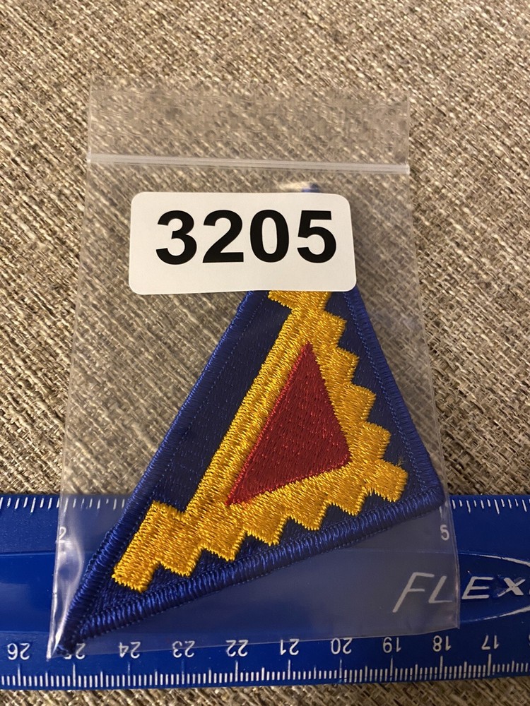 US Army 7th Army Triangle Red Blue Yellow Patch INV3205